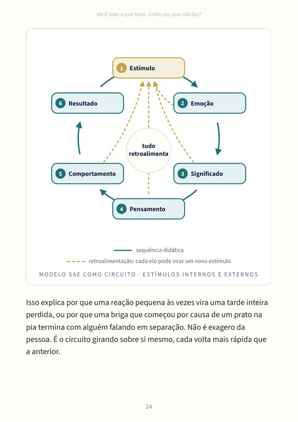 Página do e-book: O Modelo SAE como circuito